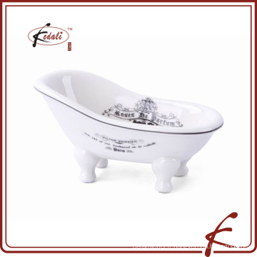 Porte-savon en céramique mini baignoire